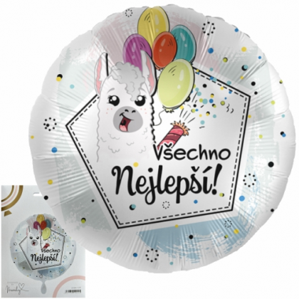 Balónek Všechno Nejlepší Lama