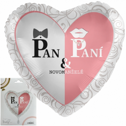 Balónek Pan a Paní Novomanželé