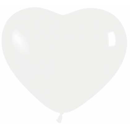 Balón srdce Biely 005