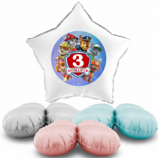 Balón Paw Patrol s menom
