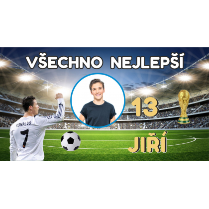 Narozeninový banner Ronaldo 110x60 cm