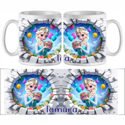 Šálka Frozen Elsa s menom