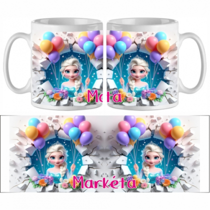 Šálka Frozen Elsa s menom