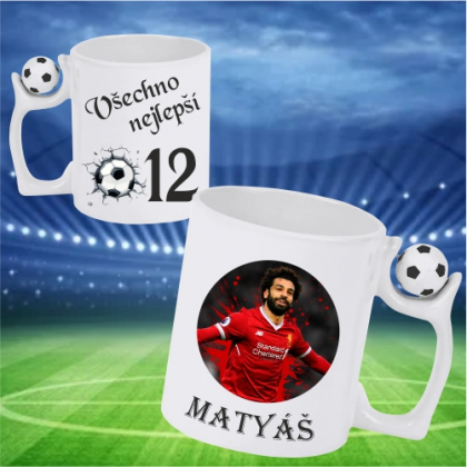 Hrnek Fotbal Salah se jménem
