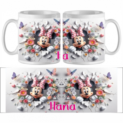 Šálka Minnie Mouse s menom