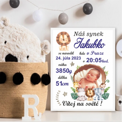 Tabulka k narození dítěte