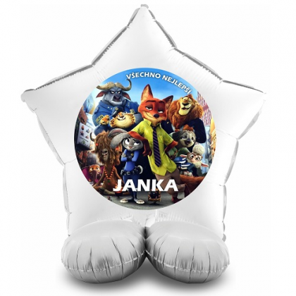 Balón Zootropolis s menom