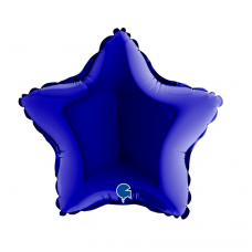Balón 9´´ Hviezda tm. modrá 23 cm