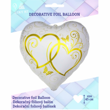 Balón Srdce so srdiečkami