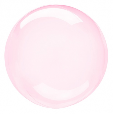 Balón priehľadný ružový fóliový