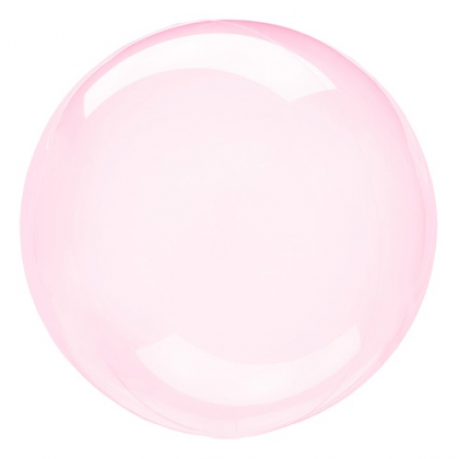 Balón priehľadný ružový fóliový