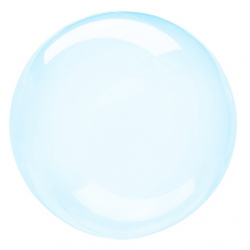 Balón priehľadný modrý fóliový