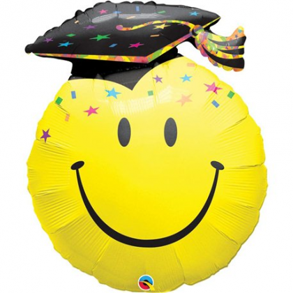 Balón Q Smile Face Party Graduation
