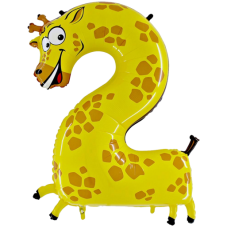 Balónek zvířátko Číslo 2 Žirafa