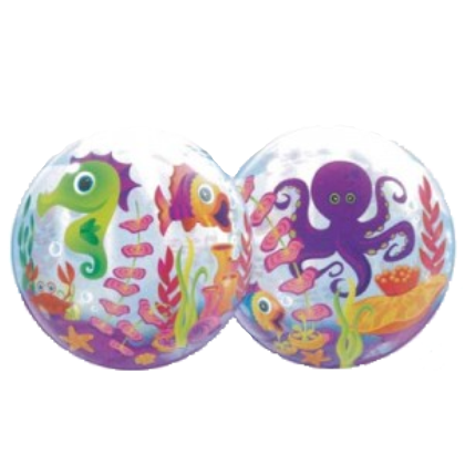 Balón Q Bubbles Fun Sea Creatures