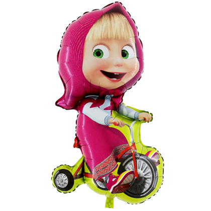 Balón Máša na bicykli