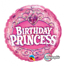 Balón Princezná Happy Birthday