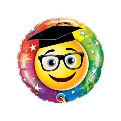 Balón Promócie / Smiley Graduate