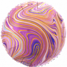 Balón fóliový mramor fialový