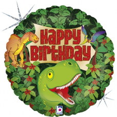 Balón Dino Happy Birthday