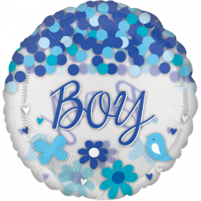 Balón Chlapec / Boy s konfetami