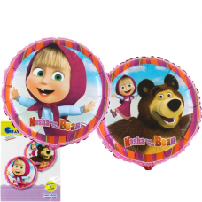 Balón Máša a Medveď kruh
