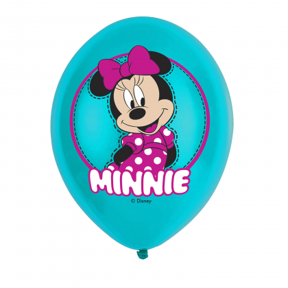 Balóny Minnie Mouse tyrkys /6ks/