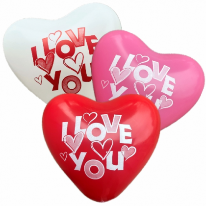 Balón Srdce - I Love You 28cm