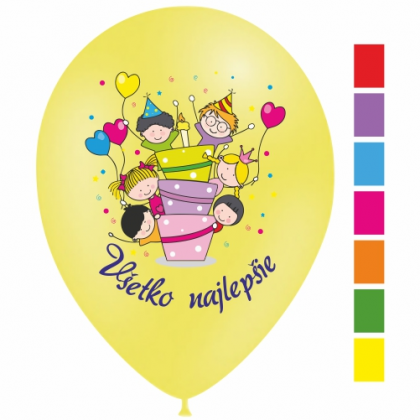 Balóny Všetko najlepšie torta