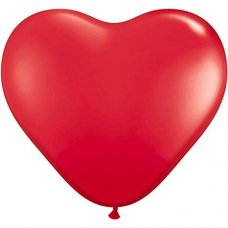 Balón srdce červené 12´´- 31cm