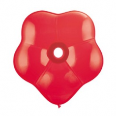 Balón červený kvetinka  BSM Red 40cm