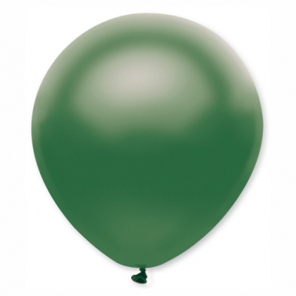 Balón metalický tmavo zelený 32 cm