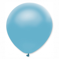 Balón metalický bledo modrý  32 cm