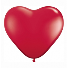 Balón srdce tmavo červená Q 11´´ HRT Ruby Red