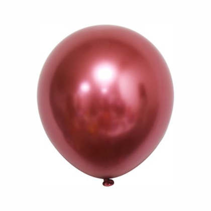Balón červený chromový 