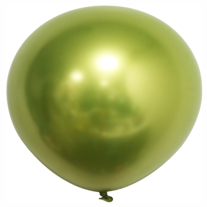 Balón zelený chromový 90 cm - 3ft