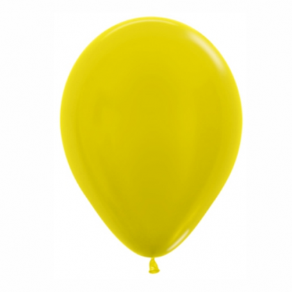 Balón metalický Žltý 520 R12 - 30cm