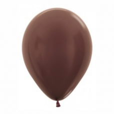 Balón metalický hnedý Čokoláda 576 R12 - 30cm