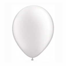 Balónik metalický biely 28cm White PRL