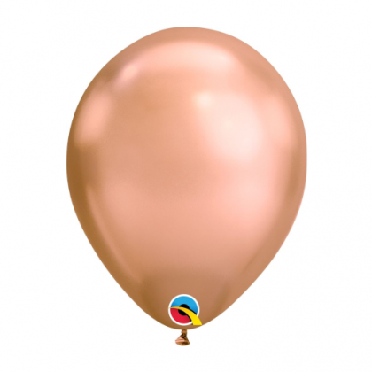 Balón metalický medený Chrome Rose Gold /25ks/