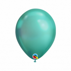 Balón metalický zelený Chrome Green Q7 - 18cm