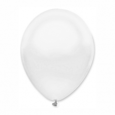 Balón metalický Biely s303 S11 - 28 cm