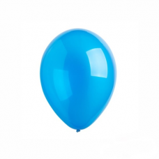 Balón priehľadný modrý