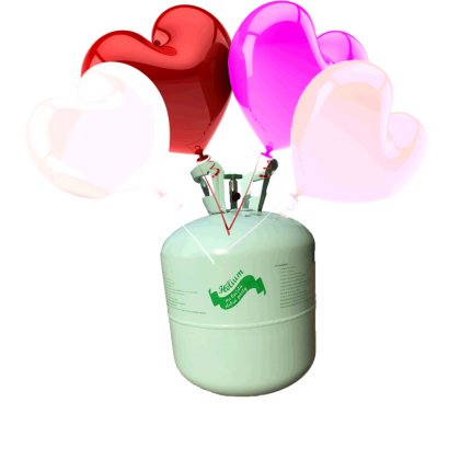 Hélium B50 + 30 ks srdiečkových balónov - mix