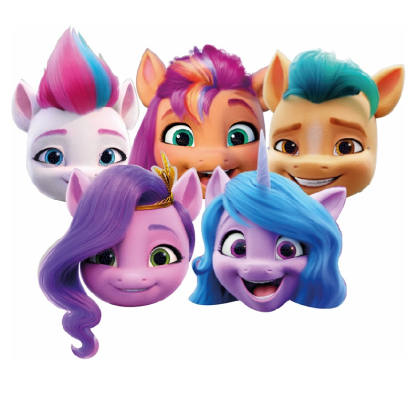 Papierové masky My Little Pony 6 ks