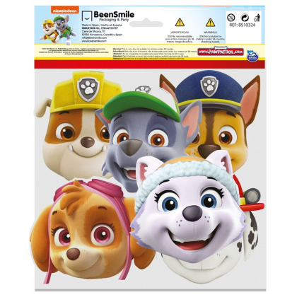 Papierové masky Paw Patrol 6 ks