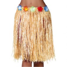 Havajská sukňa imitácia slamy