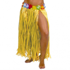 Havajská sukňa žltá 