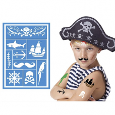 Šablóna na tetovanie Pirát