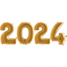 Novoročné číslo 20243 Zlaté 100 cm